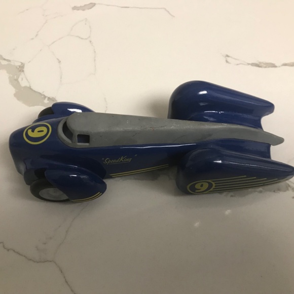 Xonex Speed King #9 Land Racer Die Cast Metal Blue Race Car 1998 - Picture 4 of 9